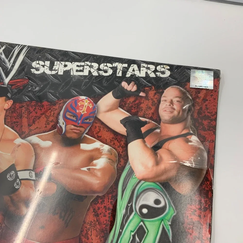 WWE Superstars 2008 Wall Calendar 16 Month John Cena Rey‎ Mysterio New Sealed